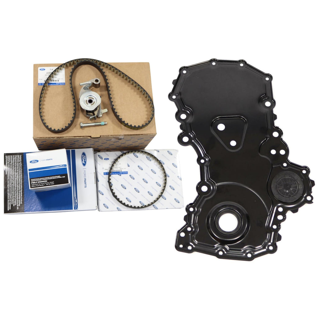 Timing cam Belt & Oil Pump Belt Kit with Gasket Cover for Ford Transit Mk8 & Custom 2.0 EcoBlue