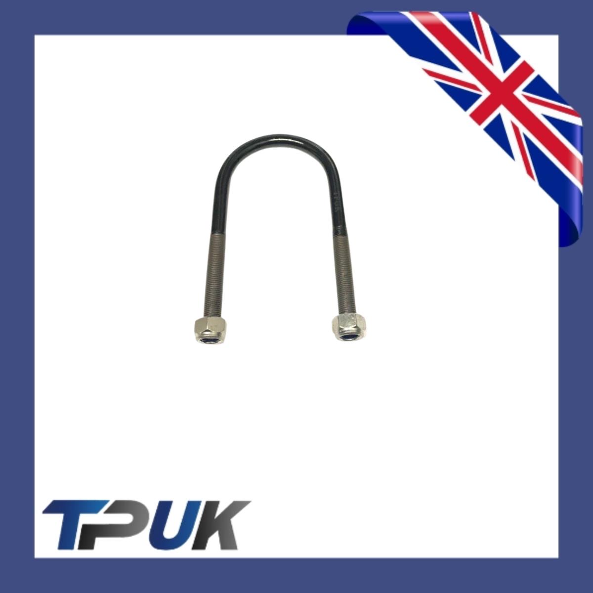 Ford Transit Mk7 Pair Leaf Spring U Bolt + Locknut 1 2 3 Leaf Spring 75Mm 06-14