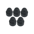 Brand New Transit Mk8 Custom 2014 On Black Wheel Nut Covers Set Of 5