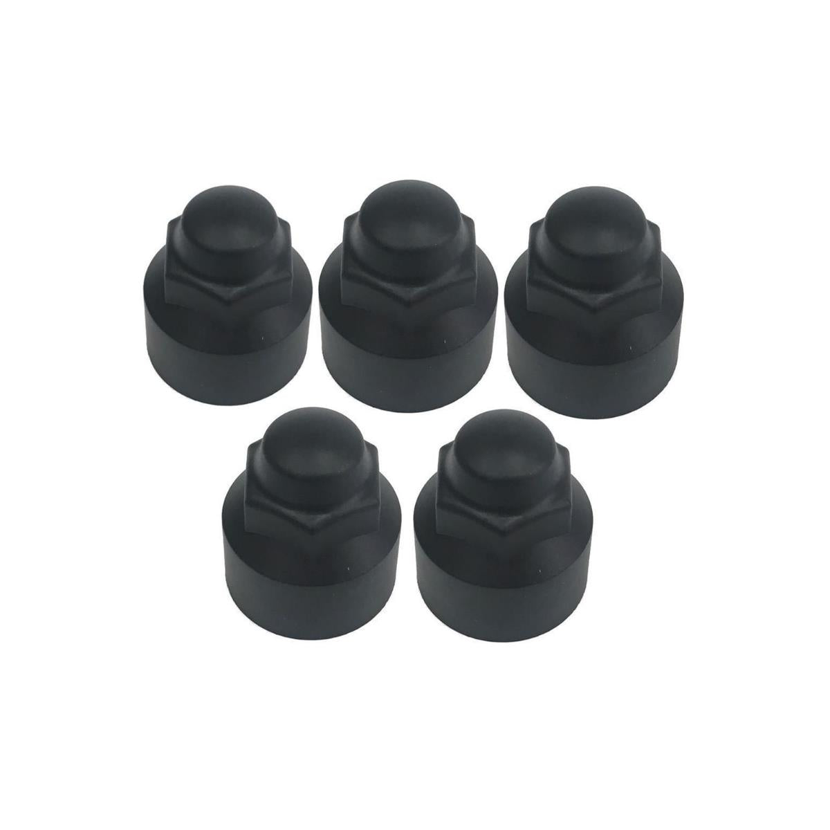 Brand New Transit Mk8 Custom 2014 On Black Wheel Nut Covers Set Of 5