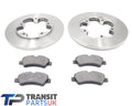 Ford Transit Mk8 Rear Brake Pads And Discs 2.2 Rwd 2014 On Single Rear Wheels