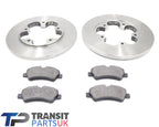 Ford Transit Mk8 Rear Brake Pads And Discs 2.2 Rwd 2014 On Single Rear Wheels