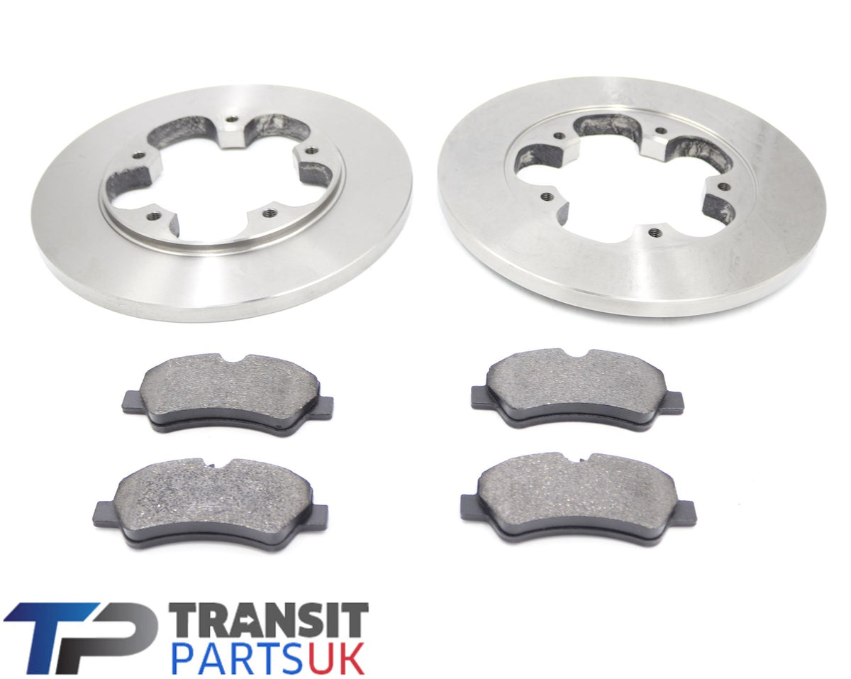 Ford Transit Mk8 Rear Brake Pads And Discs 2.2 Rwd 2014 On Single Rear Wheels