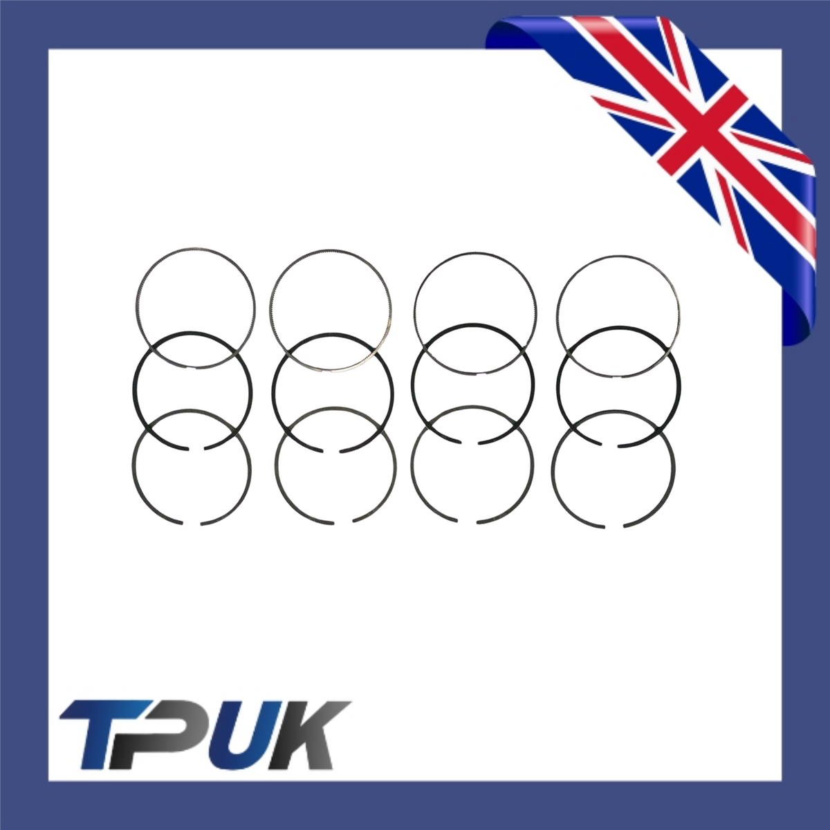 Ford Transit Mk6 2000-2006 Piston Rings 2.4 Rwd Tddi/Tdci Size 2+2+2 Brand New