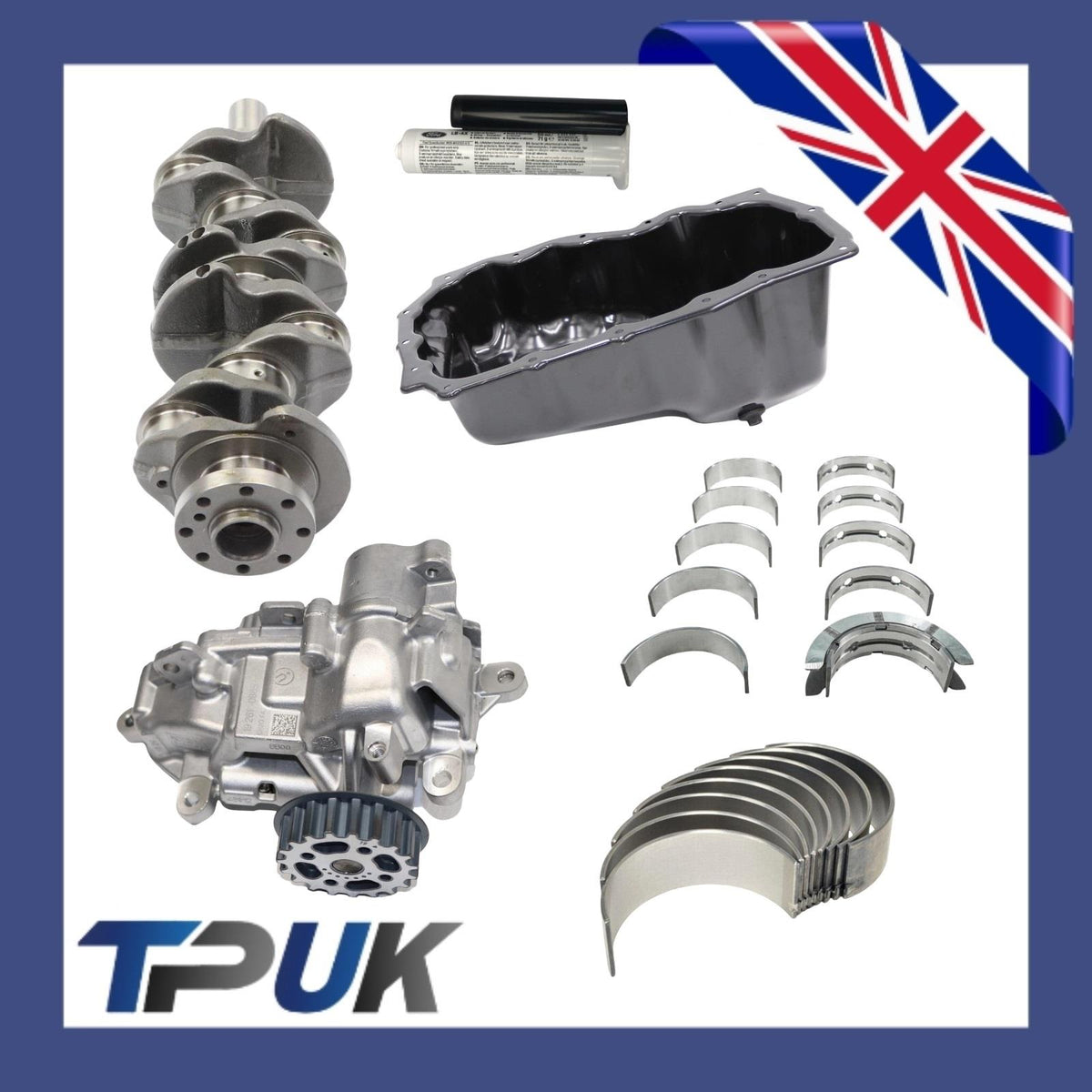 Crankshaft Bearings Sump And Oil Pump For Transit Mk8 2.0 Rwd Ecoblue 16 on