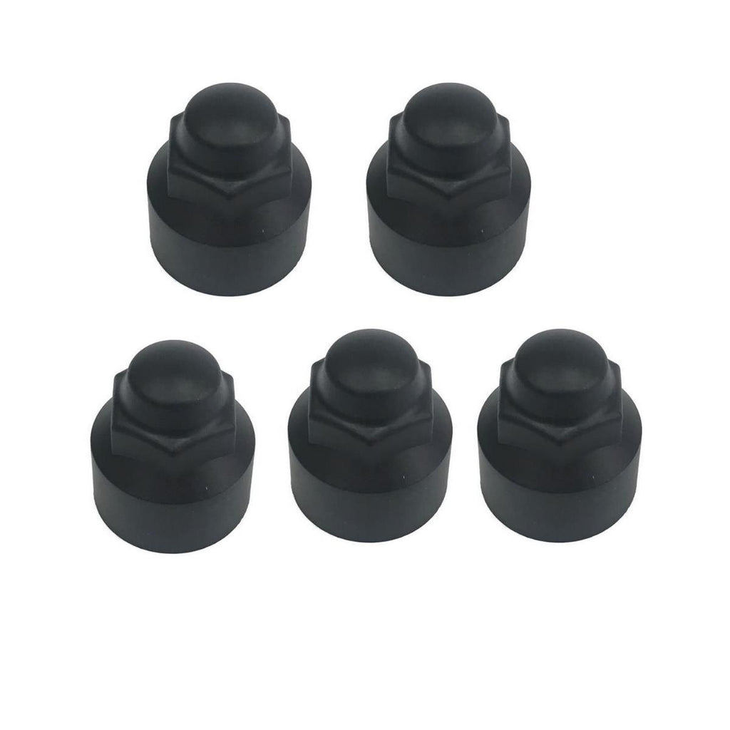 Brand New Transit Mk8 Custom 2014 On Black Wheel Nut Covers Set Of 5