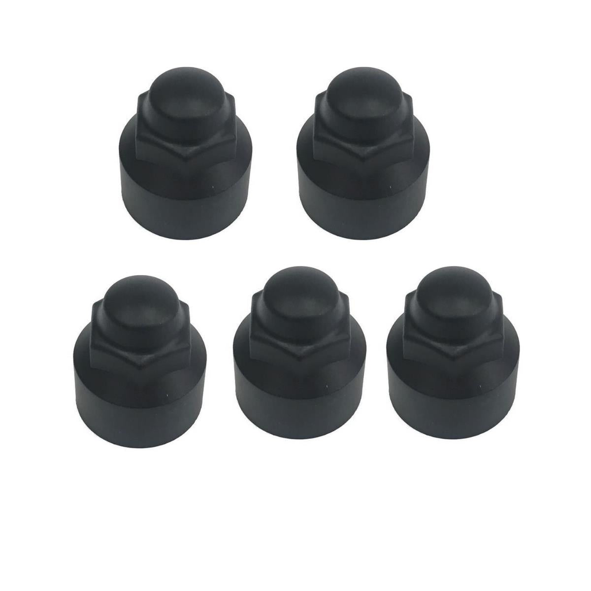 Brand New Transit Mk8 Custom 2014 On Black Wheel Nut Covers Set Of 5