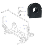 Front Anti Roll Bar Bush Oe For Ford Transit Mk6 Mk7 2.0 2.2 2.4 Fwd Rwd