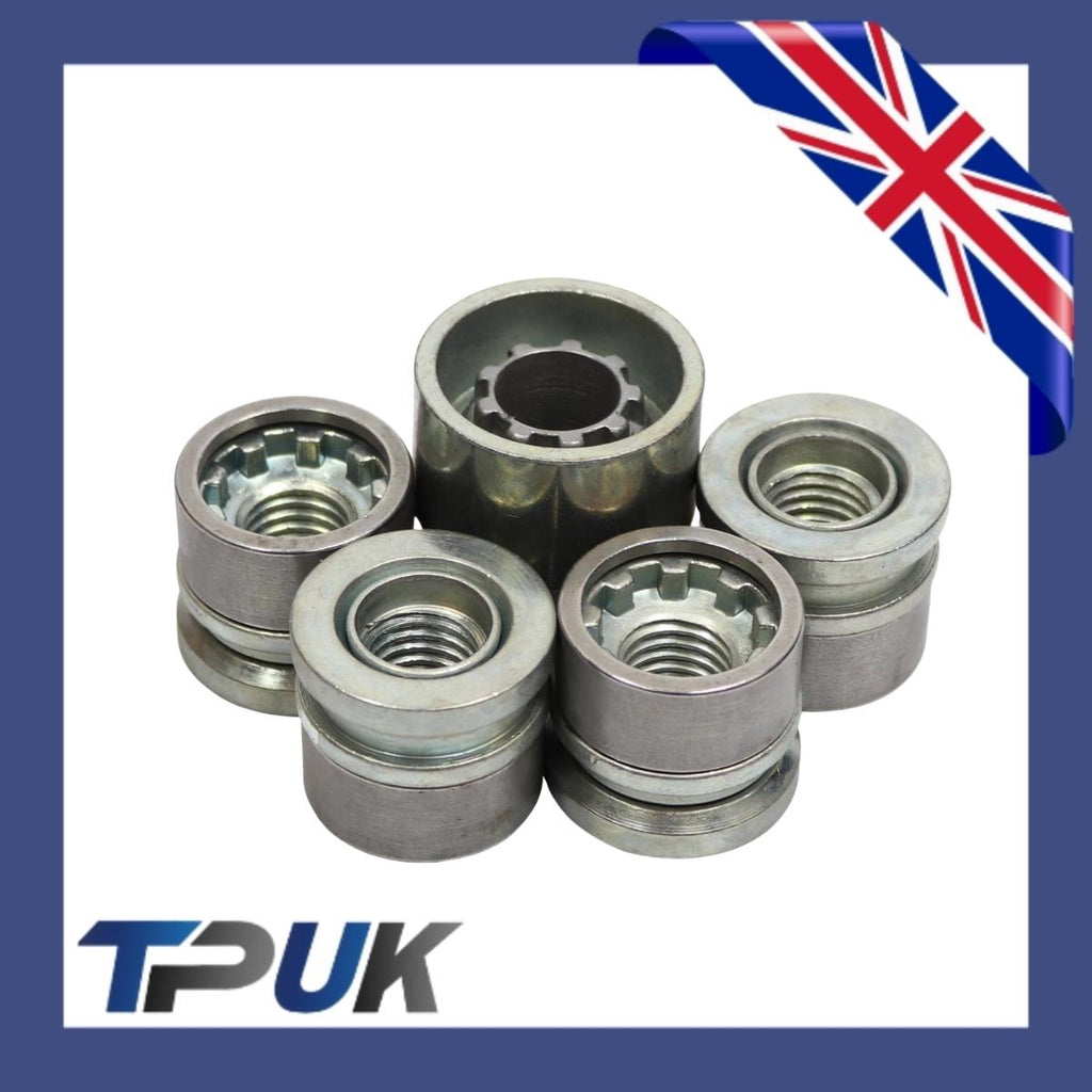 Ford Transit Mk8 Locking Wheel Nut Set M14X1.5 2014 Onwards Locker 4 Nuts 1 Key