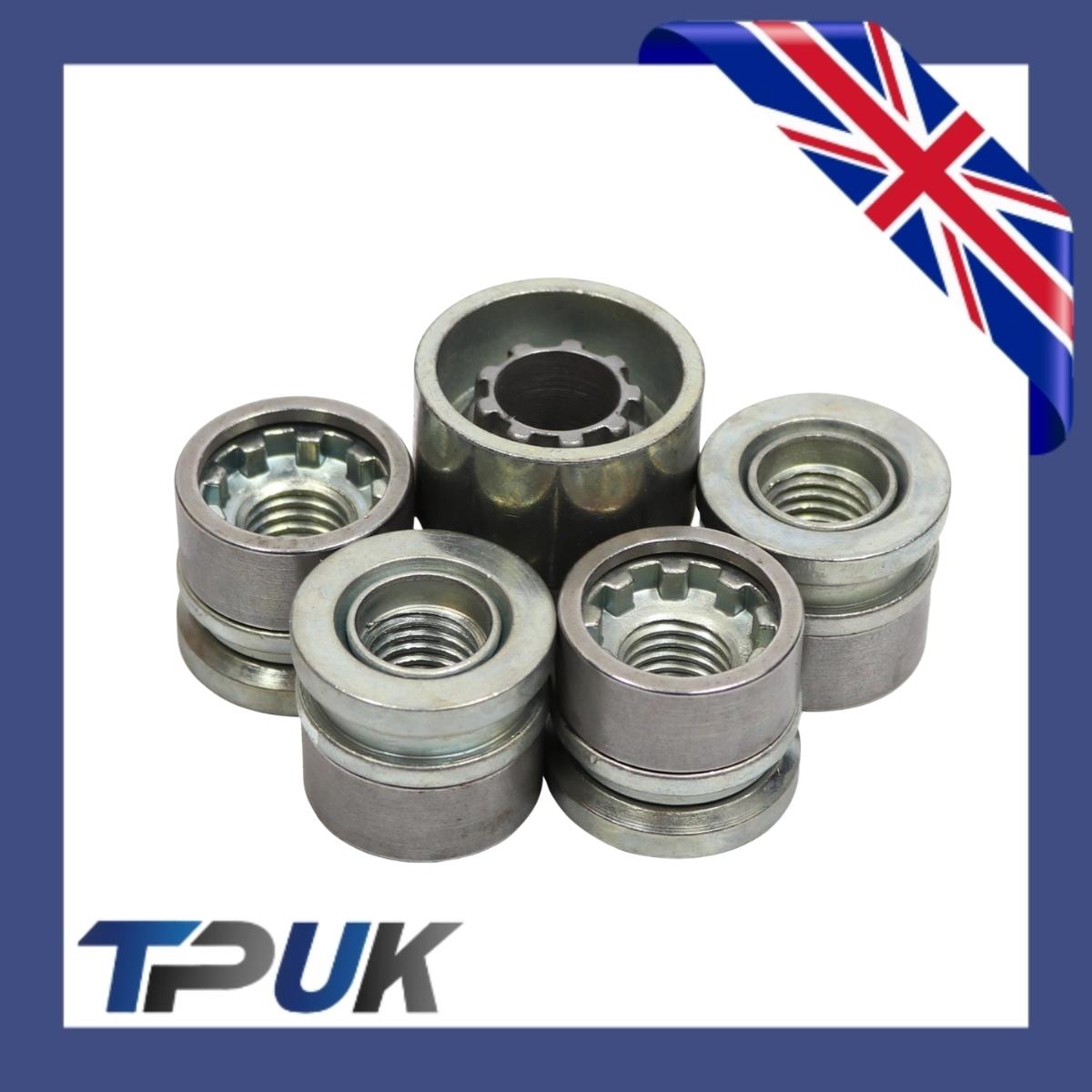 Ford Transit Mk8 Locking Wheel Nut Set M14X1.5 2014 Onwards Locker 4 Nuts 1 Key