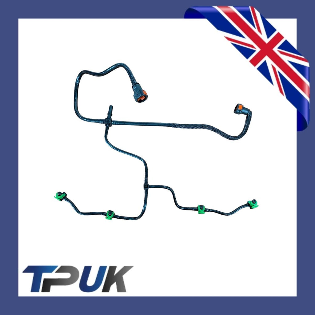 Ford Transit 2.4 Mk7 Fuel Injector Return Pipe Leak Off And Clips 2.4 Defender