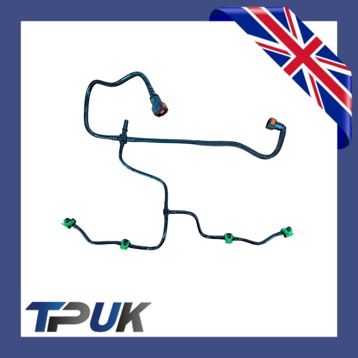 Ford Transit 2.4 Mk7 Fuel Injector Return Pipe Leak Off And Clips 2.4 Defender