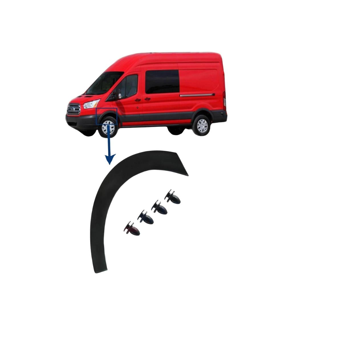 Front Left Wheel Arch Trim Moulding Panel For Ford Transit Mk8 14-19 Wing Side