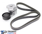 Transit Mk7 Mk8 2.2 Fwd Drive Belt And Tensioner 2006 On Fwd Tdci With Air Con