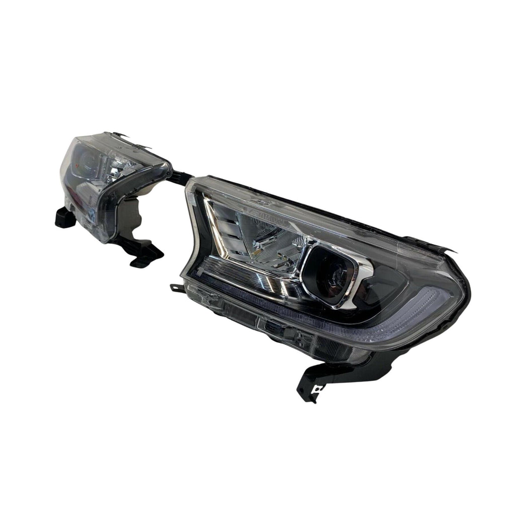Headlight Pair For Ford Ranger 2.0 2018-2022 Jb3B13E015Aa Jb3B13E014Aa