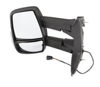 Ford Transit Mk8 Left Side Long Arm Door Mirror + Light Clear 2014 On Passenger