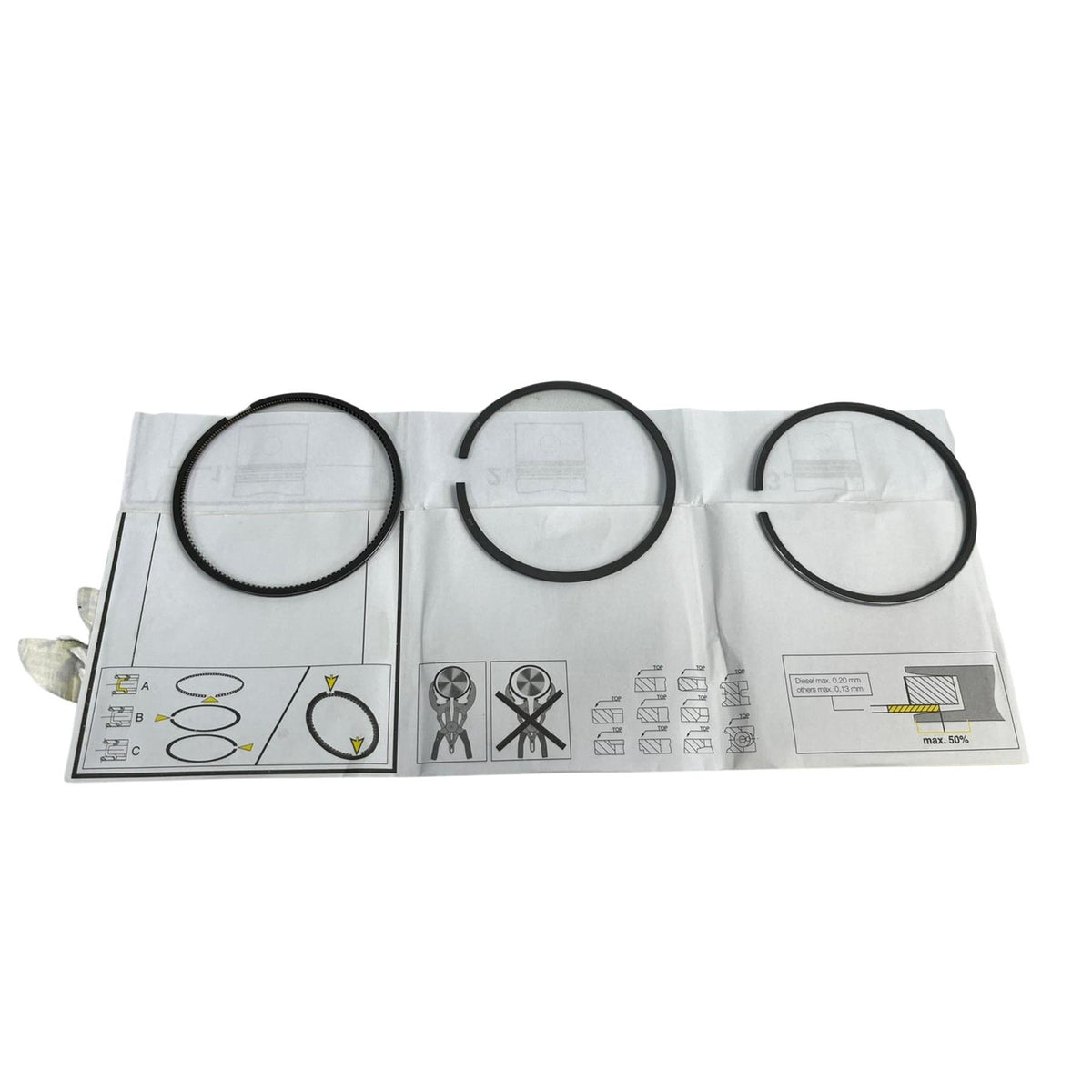 Piston Rings Set For Volvo S60 S80 V70 Xc70 Xc90 2.4 D 2001-2010 08-139800-00