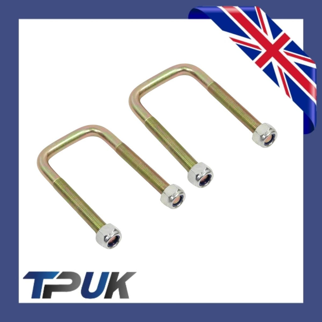 2 Leaf Spring U Bolts Ford Transit Mk4 Mk5 Mk6 1985-2000 Fits 1 To 3 Leaf Pair