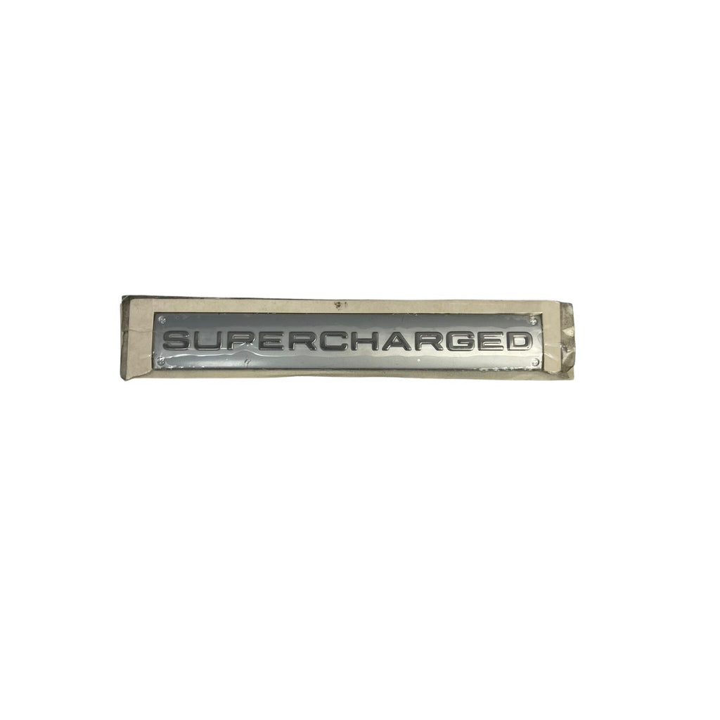 Supercharged Silver Badge For A Range Of Vehicles Fit Rear Tailgate Front Arch