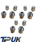 Wheel Nuts Set M12 X 1.5Mm 19Mm Hex Head Per 12 Solid Capped Type 60 Degree
