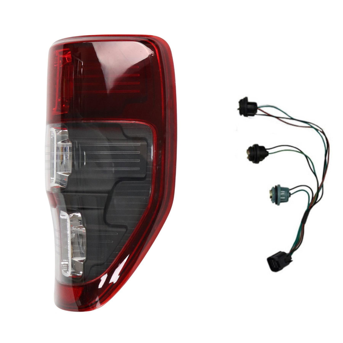 RIGHT BLACK REAR LIGHT LENS BULBS FOR FORD RANGER 2006-2019 OFF DRIVERS SIDE