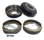 Ford Transit 2.4 Rwd Rear Brake Drum And Shoe Set Mk6 2000 - 2006 Both Wheels