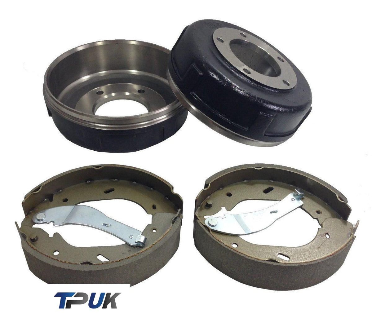 Ford Transit 2.4 Rwd Rear Brake Drum And Shoe Set Mk6 2000 - 2006 Both Wheels