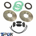 Ford Transit Mk7 2.2 2.4 Rwd Rear Brake Discs Pads Hub Seals Gasket Single Wheel