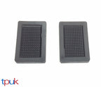 Transit Pedal Pad Rubber 85 - 00 (Pair) Rubbers Pads Square Type Mk3 Mk4 Mk5