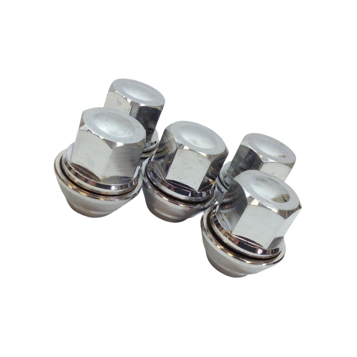 Wheel Nut Set Of 5 For Ford Transit Courier 1.0 1.5 1.6 2014-2023 Solid Chrome