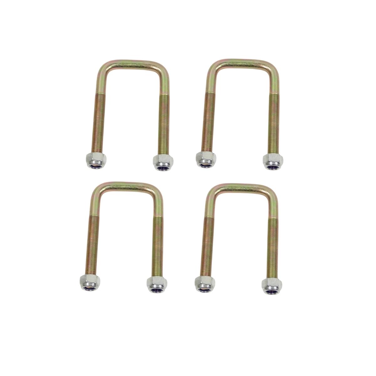 4 Leaf Spring U Bolts Ford Transit Mk4 Mk5 Mk6 1985-2006 Fits 1 To 3 Leaf Set