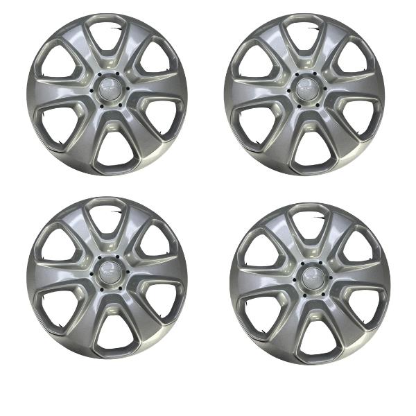 Ford Fiesta Mk7 Set Of 4 15" Inch Wheel Trim Hub Cap Cover 2008 On Clips Ring