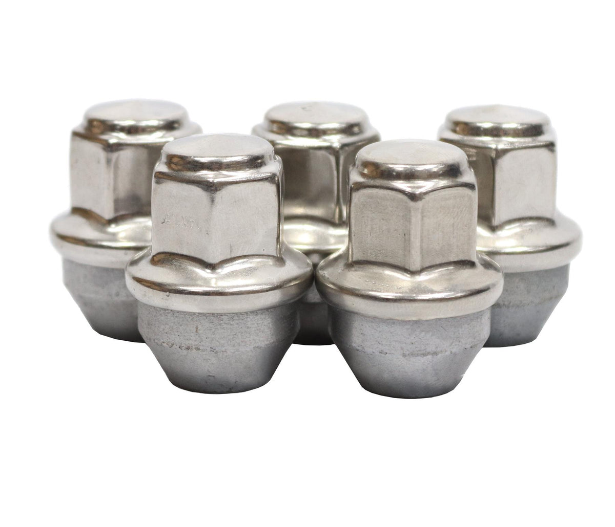 Ford Transit Mk8 Custom Set Of 5 Wheel Nuts Stainless Steel Cap 2012 On M14X1.5
