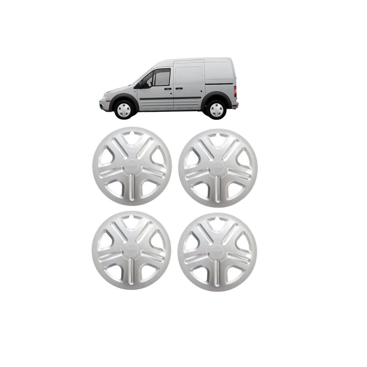 4 X 15" Ford Transit Connect Wheel Trim Cover Hub Cap 2002 To 2009