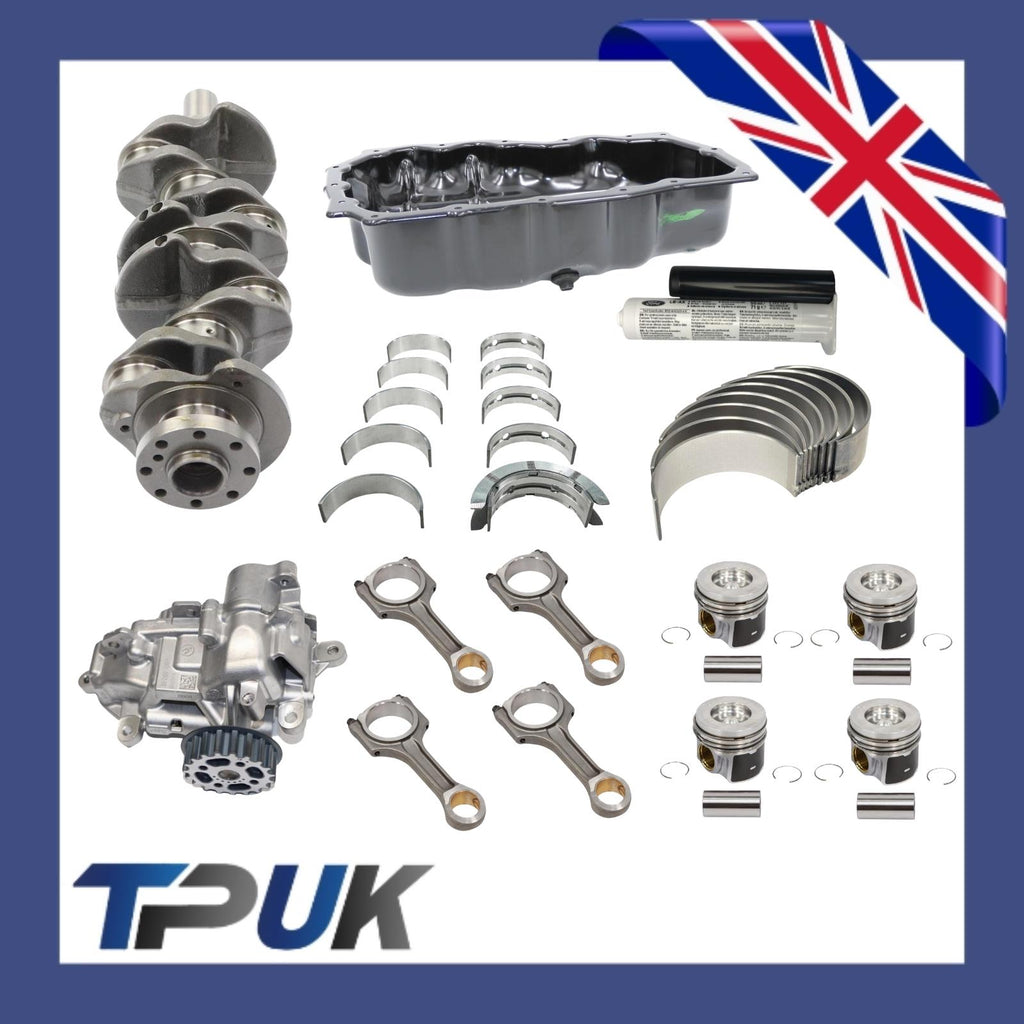 Transit Custom 2.0 Fwd 2016 Rebuild Kit Crankshaft Oil Pump Sump Conrods Pistons