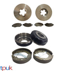 Rear Brake Drums Shoes Discs Pads For Ford Transit 2.4 Rwd 2000-2006
