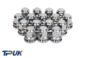 Ford Transit Set Of 16 Chrome Wheel Nuts Alloy Steel M14X2 Mk6 Mk7 2000 - 2014