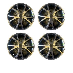 ALLOY WHEELS 16" FOR FORD TRANSIT CUSTOM 10 SPOKE BLACK+SILVER 2012 ON SET OF 4 OE