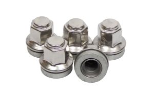 FORD TRANSIT WHEEL NUTS SET 5 STAINLESS STEEL CAPPED O.E M14x2 MK6 MK7 2000-2014