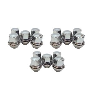 WHEEL NUT SET OF 15 FOR FORD TRANSIT CONNECT 1.5 1.6 2013 ON SOLID CHROME