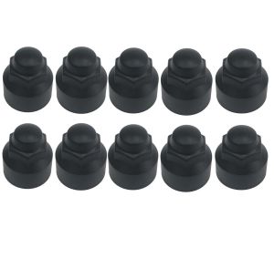 BRAND NEW TRANSIT MK8 CUSTOM 2014 ON BLACK WHEEL NUT COVERS SET OF 10