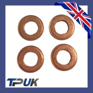 Injector Copper Washers Set Of 4 Fits Ford Transit Mk8 Custom 12 On 2.2 Fwd Rwd