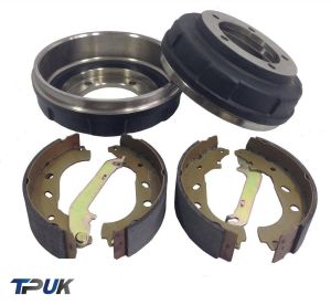 Ford Transit 2.0 Fwd Mk6 Rear Brake Drum And Shoe Kit Full Set 2000 - 2006