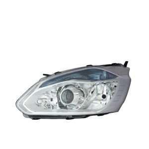 HEADLIGHT FOR FORD TRANSIT CUSTOM 2.0 2012 ON LHD LEFT SIDE SILVER SURROUND