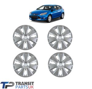 SET OF 4 16" WHEEL TRIMS FORD FOCUS MK3 KUGA MONDEO SMAX GALAXY TRANSIT CONNECT