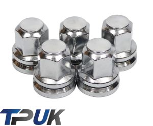 Ford Transit Set Of 5 Chrome Wheel Nuts Alloy Steel M14X2 Mk6 Mk7 2000 - 2014