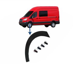 FRONT LEFT WHEEL ARCH TRIM MOULDING PANEL FOR FORD TRANSIT MK8 2014 ON WING SIDE