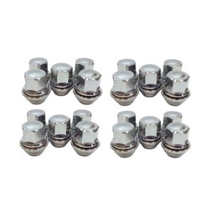 WHEEL NUT SET OF 20 FOR FORD TRANSIT CONNECT 1.5 1.6 2013 ON SOLID CHROME