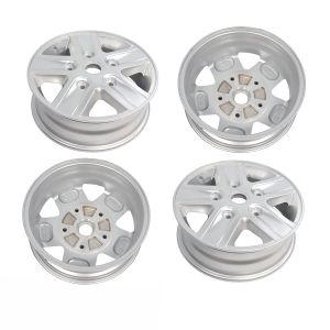 FORD TRANSIT MK7 16" ALLOY WHEEL 5 SPOKE 5.5J SILVER 2006 - 2014 SET OF 4