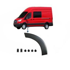 FRONT LEFT WHEEL ARCH TRIM MOULDING PANEL FOR FORD TRANSIT MK8 2014 ON DOOR SIDE
